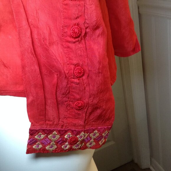 NWT Johnny Was "L" Applique Marcia Blouse, Bohemian Chic, TrendingStyle, Couture - Picture 4 of 6